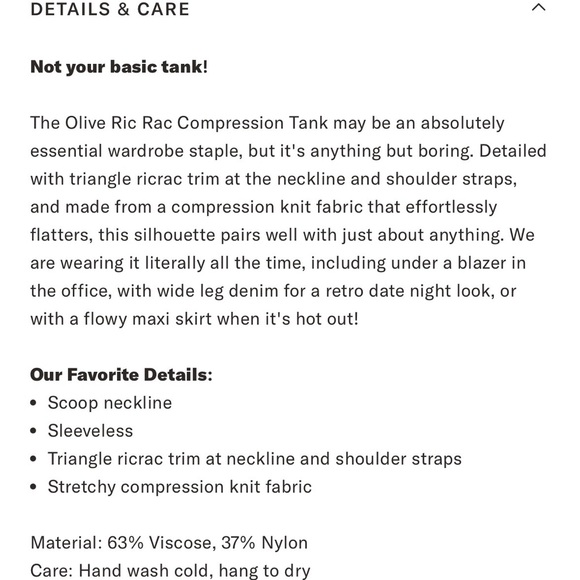 NWT Tuckernuck Scalloped Compression Tank - Picture 4 of 4